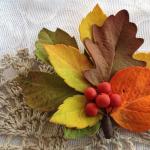 Осенние аксессуары из фоамирана Осенние листья из фоамирана мк